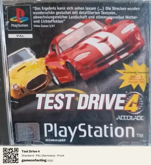 Test Drive 4 PlayStation, Germany box front