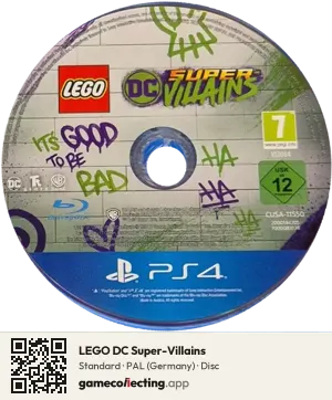 LEGO DC Super-Villains PlayStation 4, PAL disc