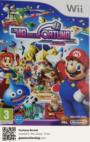 Fortune Street Nintendo Wii, Italy box front
