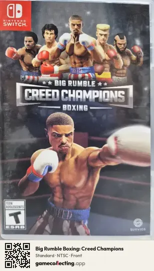 Big Rumble Boxing: Creed Champions Nintendo Switch, NTSC box front