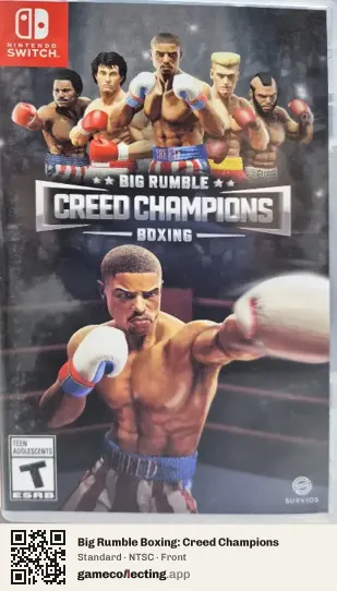Big Rumble Boxing: Creed Champions Nintendo Switch, NTSC box front