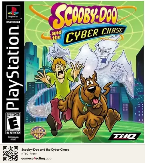 Scooby-Doo and the Cyber Chase PlayStation, NTSC box front