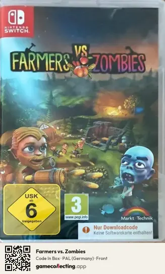 Farmers vs. Zombies Nintendo Switch, Germany box front