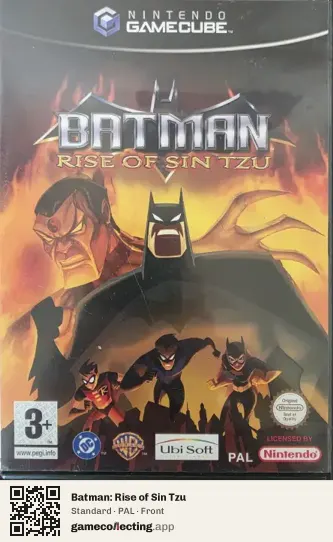 Batman: Rise of Sin Tzu Nintendo GameCube, PAL box front