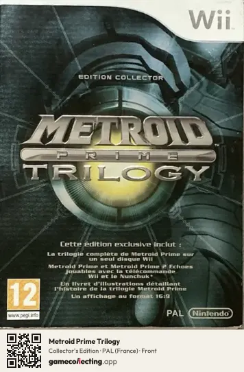 Metroid Prime Trilogy Nintendo Wii, France box front