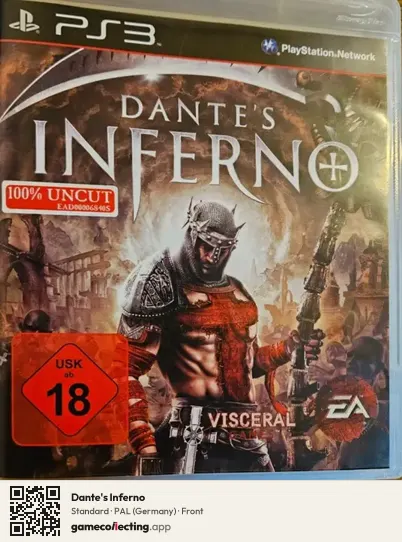 Dante's Inferno PlayStation 3, Germany box front