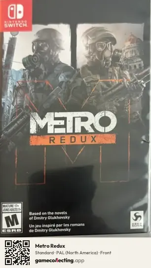 Metro Redux Nintendo Switch, North America box front