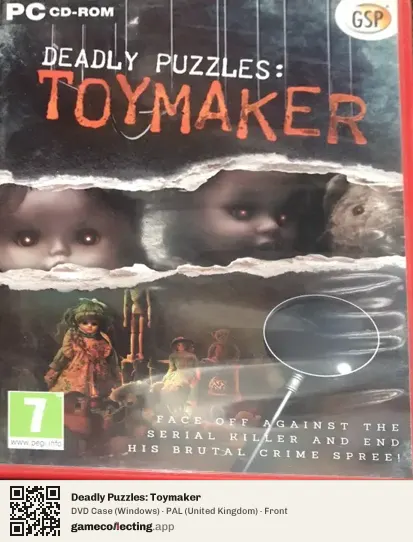 Deadly Puzzles: Toymaker Computer, United Kingdom box front