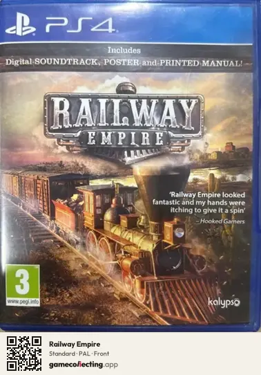 Railway Empire PlayStation 4, PAL box front