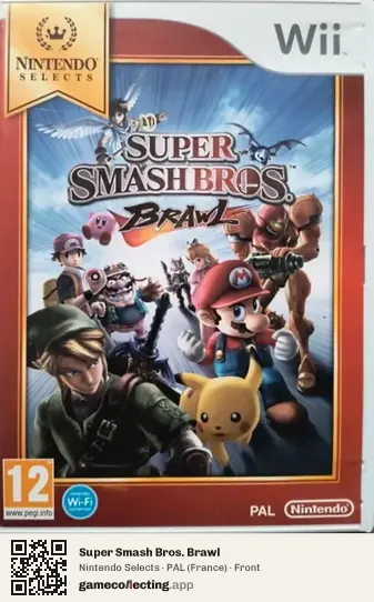 Super Smash Bros. Brawl Nintendo Wii, France box front