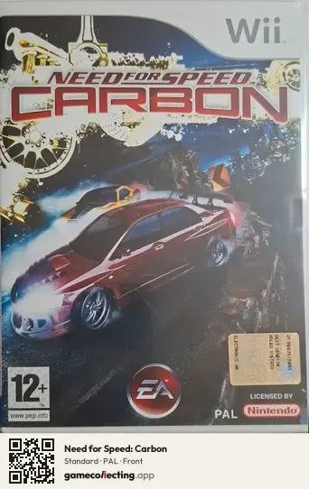 Need for Speed: Carbon Nintendo Wii, PAL box front