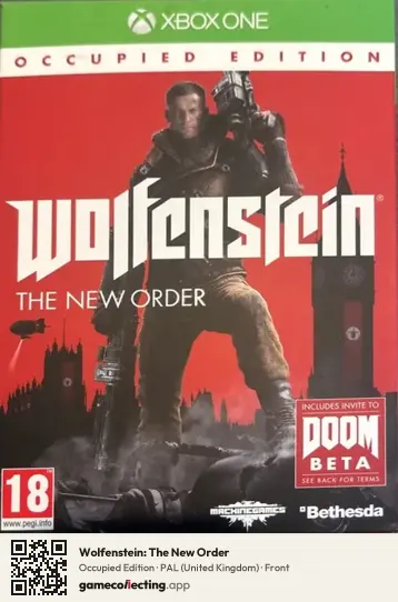 Wolfenstein: The New Order Xbox One, United Kingdom box front