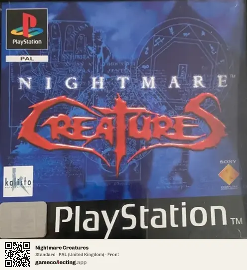 Nightmare Creatures PlayStation, United Kingdom box front