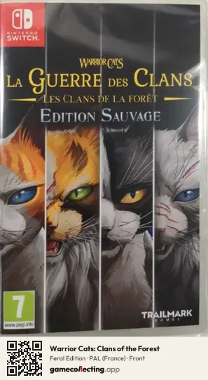 Warrior Cats: Clans of the Forest Nintendo Switch, France box front