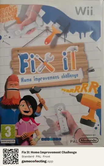 Fix It: Home Improvement Challenge Nintendo Wii, PAL box front