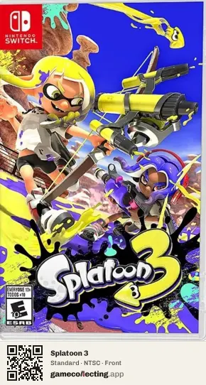 Splatoon 3 Nintendo Switch, NTSC box front