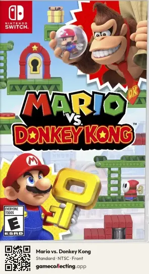 Mario vs. Donkey Kong Nintendo Switch, NTSC box front