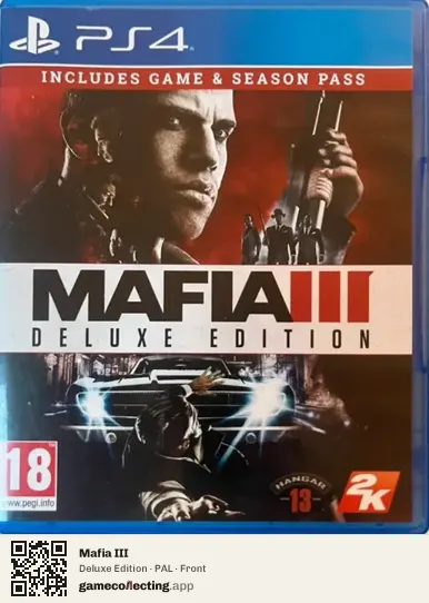 Mafia III PlayStation 4, PAL box front