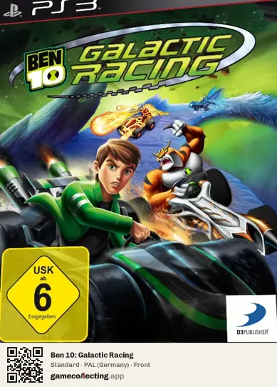 Ben 10: Galactic Racing PlayStation 3, Germany box front