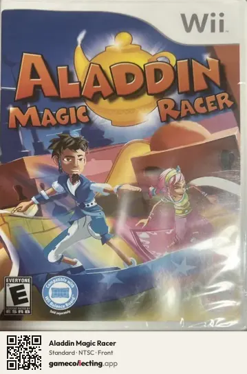 Aladdin Magic Racer Nintendo Wii, NTSC box front