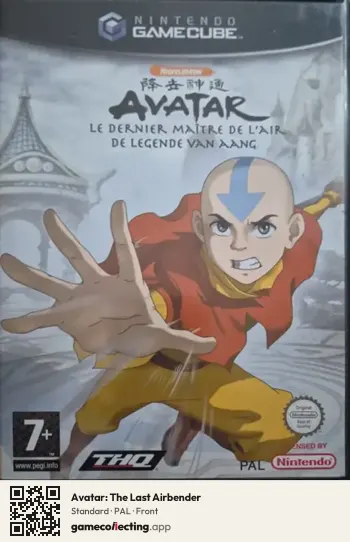 Avatar: The Last Airbender Nintendo GameCube, PAL box front