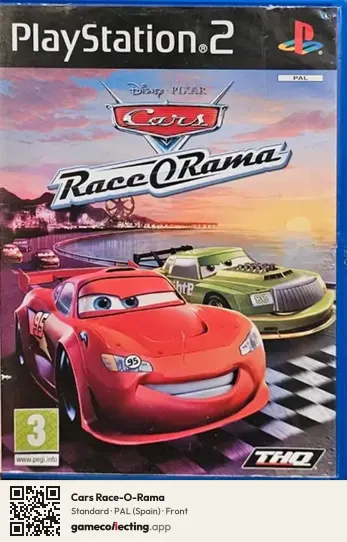 Cars Race-O-Rama PlayStation 2, Spain box front