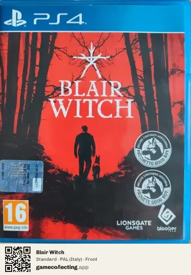 Blair Witch PlayStation 4, Italy box front