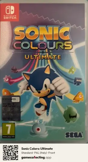 Sonic Colors: Ultimate Nintendo Switch, Italy box front