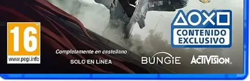 Destiny 2, the PEGI square on its front