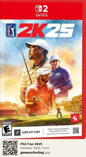 PGA Tour 2K25 Nintendo Switch 2, NTSC box front