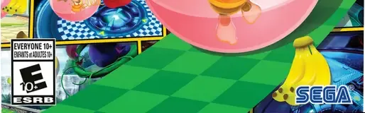 Super Monkey Ball Banana Mania, the ESRB box on its front