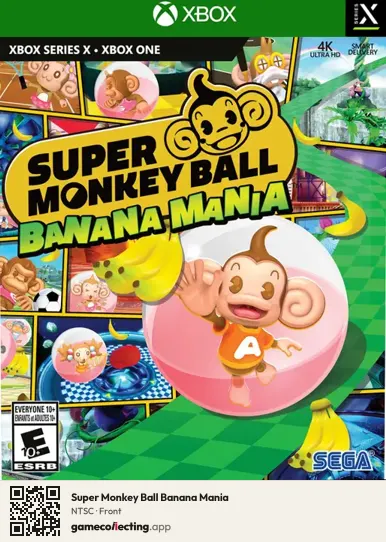 Super Monkey Ball Banana Mania Xbox Series X, NTSC box front