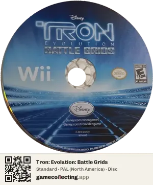 Tron: Evolution: Battle Grids Nintendo Wii, PAL disc