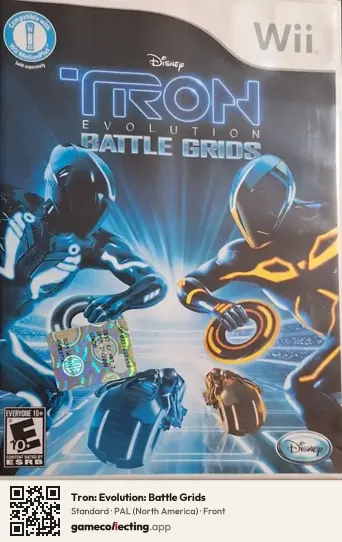 Tron: Evolution: Battle Grids Nintendo Wii, North America box front