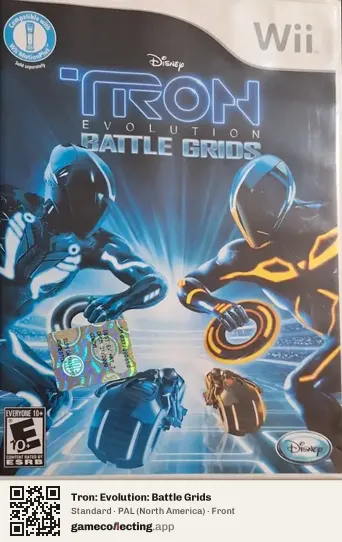 Tron: Evolution: Battle Grids Nintendo Wii, North America box front