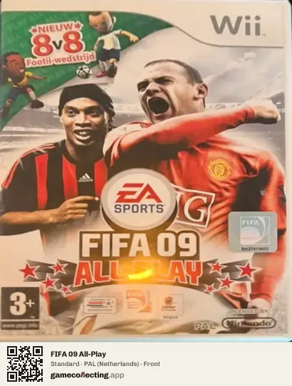 FIFA 09 All-Play Nintendo Wii, Netherlands box front