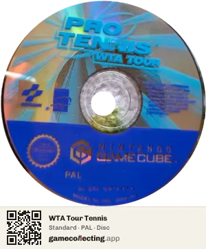 WTA Tour Tennis Nintendo GameCube, PAL disc