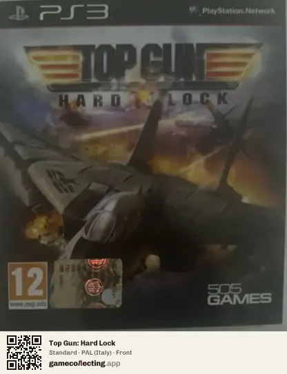 Top Gun: Hard Lock PlayStation 3, Italy box front