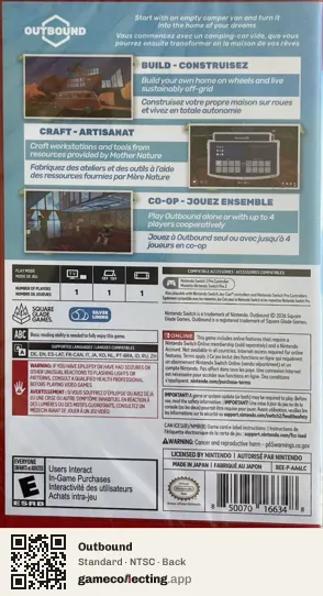 Outbound Nintendo Switch 2, NTSC box back