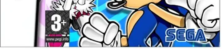 Sonic Rush, the PEGI square on its front