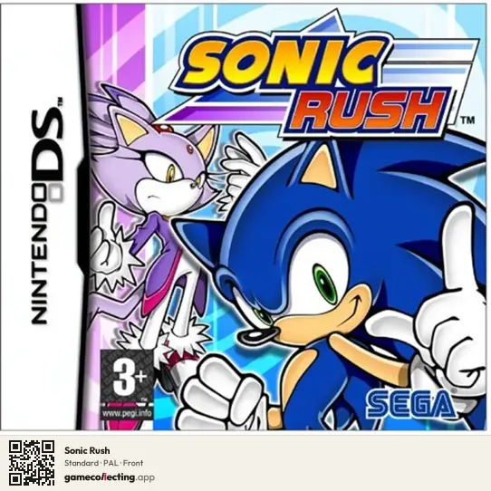 Sonic Rush Nintendo DS, PAL box front