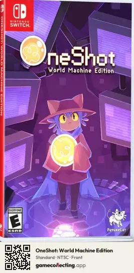 OneShot: World Machine Edition Nintendo Switch, NTSC box front