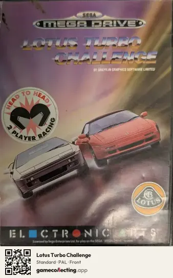 Lotus Turbo Challenge Sega Mega Drive / Genesis, PAL box front