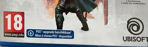 Assassin's Creed Valhalla, the PEGI square on its front