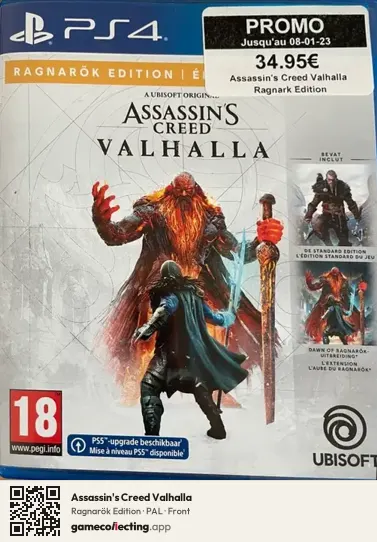 Assassin's Creed Valhalla PlayStation 4, PAL box front