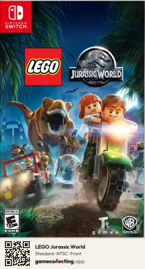 LEGO Jurassic World Nintendo Switch, NTSC box front