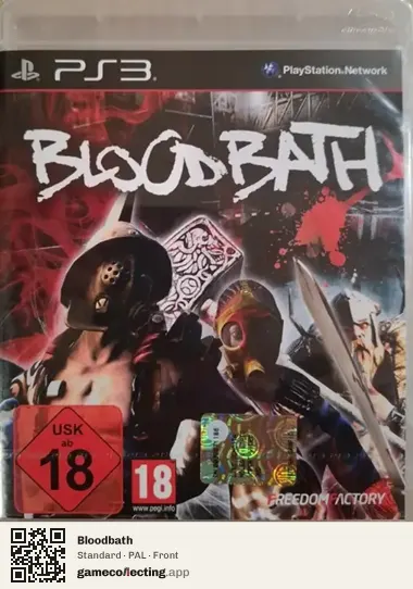 Bloodbath PlayStation 3, PAL box front