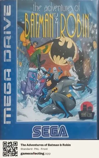 The Adventures of Batman & Robin Sega Mega Drive / Genesis, PAL box front