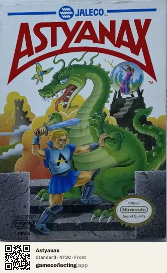 Astyanax Nintendo Entertainment System, NTSC box front