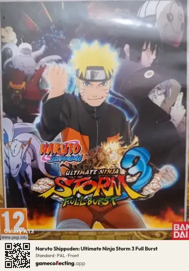 Naruto Shippuden: Ultimate Ninja Storm 3 Full Burst Xbox 360, PAL box front